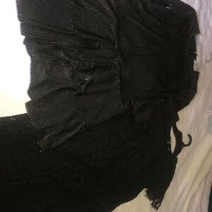 Michael Kors Black and Gold Dress